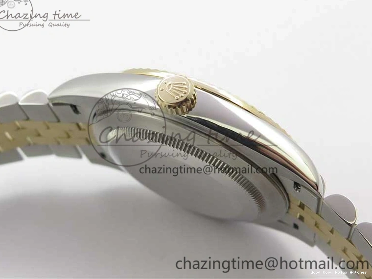 AAA Replica Watches SS Dial Wrapped WWF SS YG 41 Crystals DateJust 3128 on A YG Bracelet SoftTouch Edition Jubilee Best Wrapped Makers 126333 Black 0117